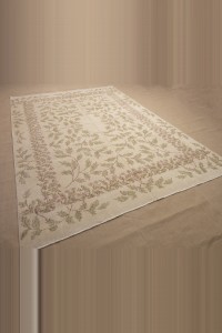 7x10 Green Beige Oushak Rug 210,306 - Oushak Rug  $i