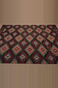 7x10 Large Old Turkish Kilim Rug. 217,316 - Turkish Kilim Rug  $i