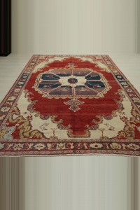 7x10 Old Malatya Carpet Rug 212,302 - Turkish Carpet Rug  $i