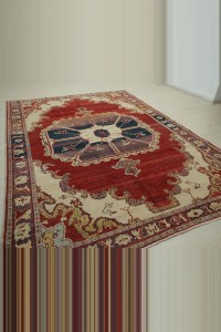 7x10 Old Malatya Carpet Rug 212,302 - Turkish Carpet Rug  $i