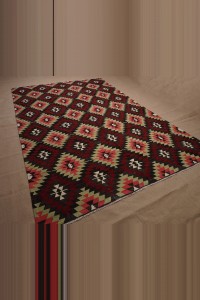 7x11 Old Flat Weave Kilim Rug 216,332 - Turkish Kilim Rug  $i