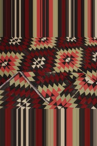 7x11 Old Flat Weave Kilim Rug 216,332 - Turkish Kilim Rug  $i