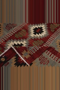 7x11 Old Flat Weave Turkish Kilim Rug. 200,330 - Turkish Kilim Rug  $i