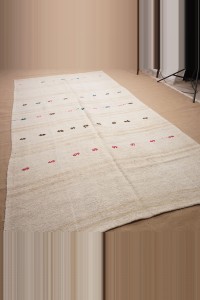 7x11 Striped Hemp Kilim Rug. 200,348 - Turkish Hemp Rug  $i