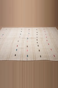 7x11 Striped Hemp Kilim Rug. 200,348 - Turkish Hemp Rug  $i