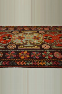 7x15 Oversize Flat Weave Old Kilim Rug 216,466 - Turkish Kilim Rug  $i