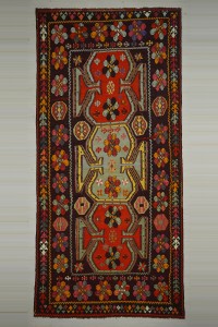 7x15 Oversize Flat Weave Old Kilim Rug 216,466 - Turkish Kilim Rug  $i