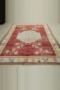 7x9.5 Old Denizli Cal Carpet Rug 213,287 - Turkish Carpet Rug  $i