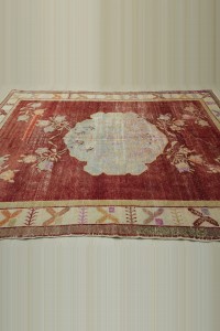 7x9.5 Old Denizli Cal Carpet Rug 213,287 - Turkish Carpet Rug  $i