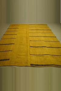 8x10 Overdye Saffron Color Hemp Rug 225,320 - Turkish Hemp Rug  $i