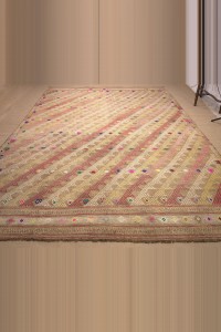 8x12 Brown Oushak Cicim Kilim Rug 255,362 - Turkish Kilim Rug  $i