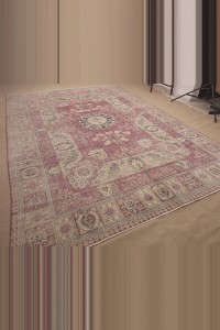 8x12 Mid Century Antique Oushak Rug. 249,352 - Oushak Rug  $i