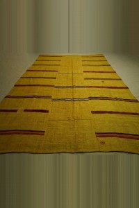 8x12 Overdye Saffron Color Hemp Rug 245,377 - Turkish Hemp Rug  $i