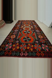 8x16 Oversize Flat Weave Kilim Rug 238,478 - Turkish Carpet Rug  $i