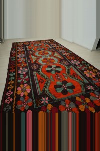 8x16 Oversize Flat Weave Kilim Rug 238,478 - Turkish Carpet Rug  $i