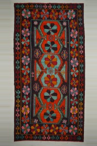 Turkish Carpet Rug 8x16 Oversize Flat Weave Kilim Rug 238,478