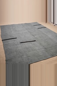 8x9 Overdye Grey Hemp Rug. 230,280 - Turkish Hemp Rug  $i