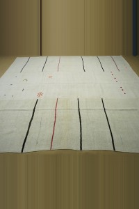 9x12 Modern Striped Hemp Kilim Rug. 284,363 - Turkish Hemp Rug  $i