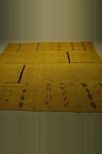 9x13 Overdye Saffron Color Hemp Rug. 274,390 - Turkish Hemp Rug  $i