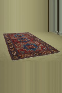 Antique Turkuman Carpet Rug 4x7 115,215 - Turkish Carpet Rug  $i