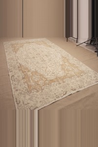 Beige and Yellow Oushak Rug 6x11 Feet 194,342 - Oushak Rug  $i