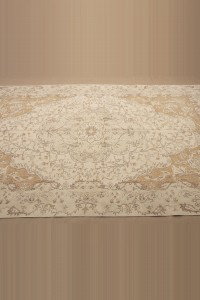 Beige and Yellow Oushak Rug 6x11 Feet 194,342 - Oushak Rug  $i