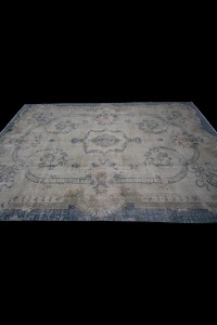 Beige Blue Oushak Rug 8x12 Feet 236,352 - Oushak Rug  $i