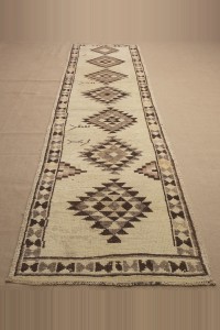 Beige Brown Rug Runner 3x11 Feet 93,340 - Turkish Rug Runner  $i