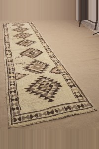 Beige Brown Rug Runner 3x11 Feet 93,340 - Turkish Rug Runner  $i