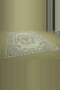 Beige Oushak Rug 5x8 153,247 - Oushak Rug  $i