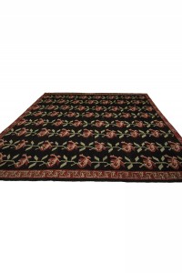 Black Pink Turkish Kilim Rug 8x10 Feet  228,300 - Turkish Kilim Rug  $i