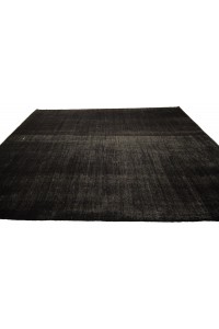 Black Turkish Kilim Rug 8x11 Feet  240,353 - Goat Hair Rug  $i