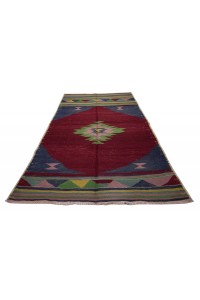 Blue Green Turkish Kilim Rug 5x7 Feet 157,213 - Turkish Kilim Rug  $i