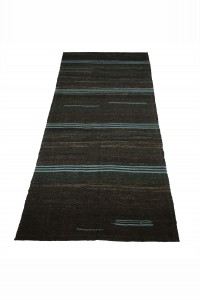 Blue Striped Goat Hair Rug 5x12 Feet 146,360 - Goat Hair Rug  $i