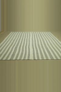 Bohemian Turkish Striped Rug 7x10 Feet 218,286 - Turkish Natural Rug  $i