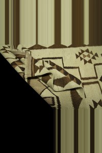 Brown And Cream Turkish Flat weave Kilim Rug Runner 3x10 Feet 88,304 - Turkish Rug Runner  $i