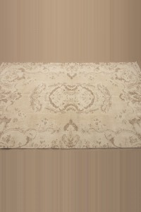 Brown Beige Oushak Carpet Rug 6x9 Feet 173,270 - Oushak Rug  $i