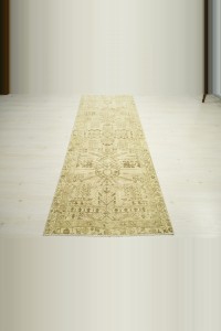 Brown Beige Persian Rug Runner 3x9 90,282 - Turkish Rug Runner  $i