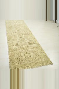 Brown Beige Persian Rug Runner 3x9 90,282 - Turkish Rug Runner  $i