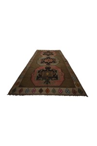 Brown Turkish Kilim Rug 7x12 Feet 210,353 - Turkish Kilim Rug  $i