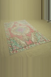 Colorful Oushak Rug 4x7 133,216 - Oushak Rug  $i