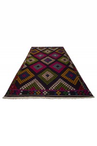 Colorful Turkish Jijim Kilim Rug 6x9 Feet 182,285 - Turkish Kilim Rug  $i