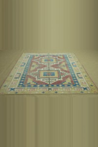 Colorful Turkish Rug 5x6 155,196 - Oushak Rug  $i