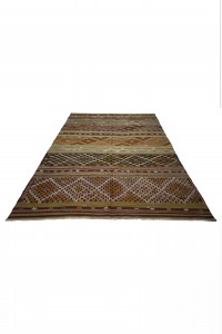 Colourful Embrodiery Turkish Kilim Rug 6x9 Feet 188,269 - Turkish Kilim Rug  $i