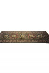 Colourful Turkish Oushak Runner Rug 3x9 Feet 88,279 - Turkish Rug Runner  $i