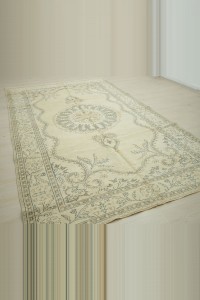 Daisy Pattern Oushak Rug 6x10 Feet 189,310 - Oushak Rug  $i