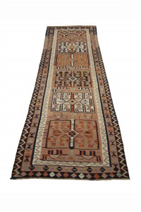 Dark Oushak Runner Rug 3x11 Feet 92,324 - Turkish Rug Runner  $i