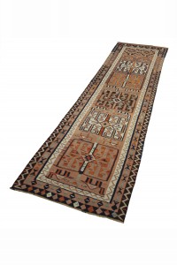 Dark Oushak Runner Rug 3x11 Feet 92,324 - Turkish Rug Runner  $i