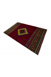 Diamond Pattern Kilim Rug 5x9 Feet 165,268 - Turkish Kilim Rug  $i