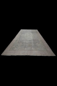 Faded Blue Oushak Rug 7x11 Feet 220,338 - Oushak Rug  $i